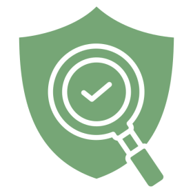 Shield icon representing quality assurance and product safety